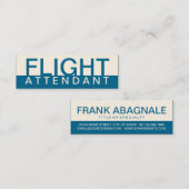 CARTE DE VISITE MINI ASSISTANT EN VOL. (Devant / Derrière)