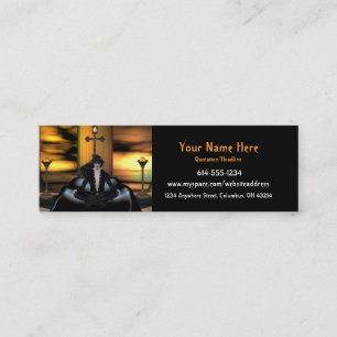 Carte De Visite Mini Attente….Imaginaire/Goth/cartes profil de vampir