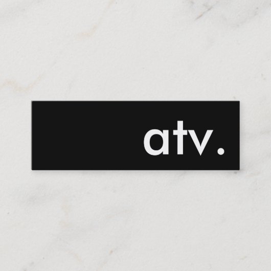 Carte De Visite Mini atv. (Devant)