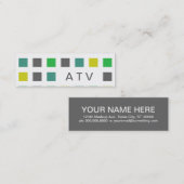 Carte De Visite Mini ATV (carrés de mod) (Devant / Derrière)