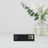 Carte De Visite Mini Aubépine de Glastonbury. Arbre sur la colline. (Debout devant)