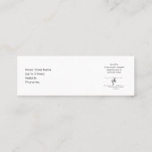 Carte De Visite Mini Aucun objet en forme d'instrument Logo Mini (Dos)