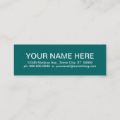 Carte De Visite Mini AUDIOLOGISTE (carrés mod) (Dos)