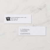 Carte De Visite Mini Auteur de machine à écrire de sous-bois (Devant / Derrière)