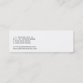 Carte De Visite Mini Auteur de machine à écrire de sous-bois (Dos)