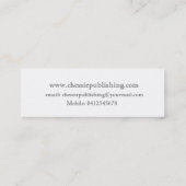 Carte De Visite Mini Auteur pour enfants /Magasin de jouets Unique Cute (Dos)