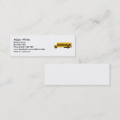 Carte De Visite Mini Autobus scolaire (Devant / Derrière)
