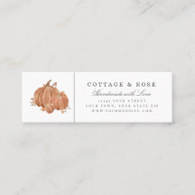Automne Automne Citrouille Scène Mini Tags Carte d