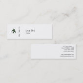 Carte De Visite Mini Avaler (Style Letterpress) (Devant / Derrière)