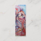 Carte De Visite Mini AVALON / Magie et mystère Imaginaire bleu rose (Dos)