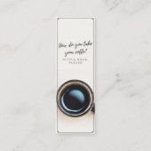 Carte De Visite Mini Avec un Signet de livre (Dos)