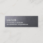 Carte De Visite Mini Aventure minimaliste en typographie noire (Dos)