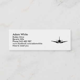 Carte De Visite Mini Avion