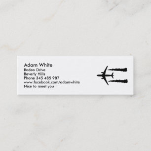 Carte De Visite Mini Avion
