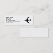 Carte De Visite Mini Avion (Devant / Derrière)
