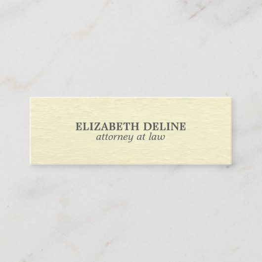 Carte De Visite Mini Avocat de texture simple et simple (Devant)