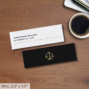 Carte De Visite Mini Avocat simple