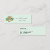 Carte De Visite Mini Ayez une journée chanceuse Rétro St. Patrick's Day (Devant / Derrière)