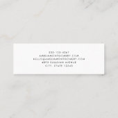 Carte De Visite Mini Azure Ocean Sandy Beach Photo (Dos)
