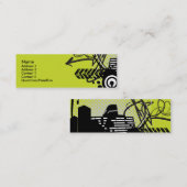 Carte De Visite Mini b-carte-urbain maigre (Devant / Derrière)