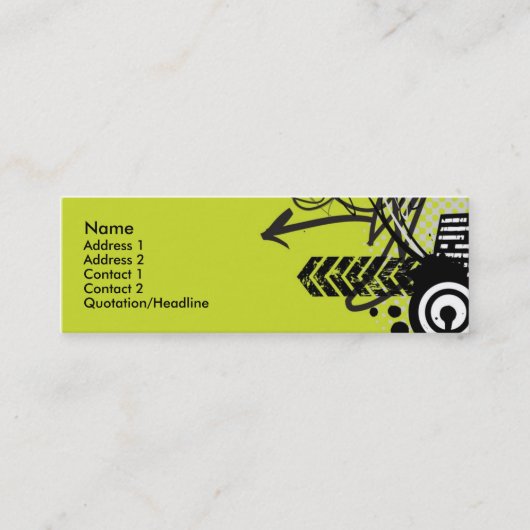 Carte De Visite Mini b-carte-urbain maigre (Devant)