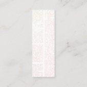 Carte De Visite Mini Baby shower Signet Favoriser - Notre prochain chap (Dos)