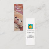 Carte De Visite Mini Babysitter Teddy Bear, mignon et furieuse (Devant / Derrière)