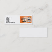 Carte De Visite Mini back_rethink, nom, adresse 1, adresse 2, Conta… (Devant / Derrière)