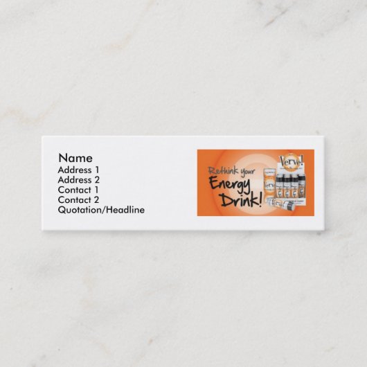 Carte De Visite Mini back_rethink, nom, adresse 1, adresse 2, Conta… (Devant)