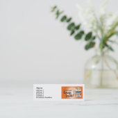 Carte De Visite Mini back_rethink, nom, adresse 1, adresse 2, Conta… (Debout devant)