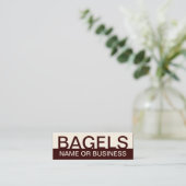 Carte De Visite Mini BAGELS audacieux (Debout devant)