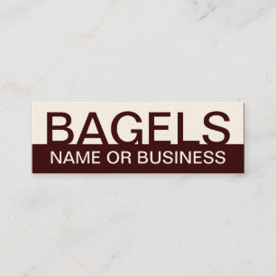 Carte De Visite Mini BAGELS audacieux