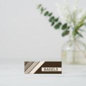 Carte De Visite Mini BAGELS rétro (Debout devant)