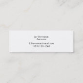 Carte De Visite Mini Baguettes simples batteur Gold Noir (Dos)