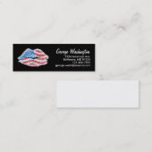 Carte De Visite Mini Baiser patriotique (Devant / Derrière)