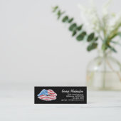 Carte De Visite Mini Baiser patriotique (Debout devant)