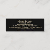 Carte De Visite Mini Baiser Proof Lips 2 - Parties scintillant Bleue su (Dos)