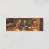 CARTE DE VISITE MINI BAKER À FOUR ANTIQUE, BOUTIQUE DE PAIN DE BAKERY (Dos)