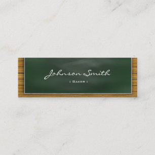 Carte De Visite Mini Baker - Cool Blackboard Personal