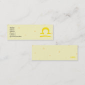 Carte De Visite Mini Balance - maigre (Devant / Derrière)