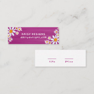 Carte De Visite Mini Balise de prix personnalisé