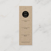 Carte De Visite Mini Balise Hang du logo de l'entreprise Vêtements Swin (Devant)