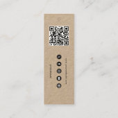 Carte De Visite Mini Balise Hang du logo de l'entreprise Vêtements Swin (Dos)