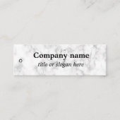 Carte De Visite Mini Balise Prix Marbre blanc (Devant)