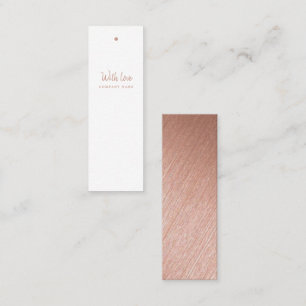 Carte De Visite Mini Balises cadeaux Rose Gold Foil Script