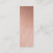 Carte De Visite Mini Balises cadeaux Rose Gold Foil Script (Dos)