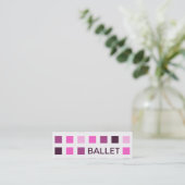 Carte De Visite Mini BALLET (carrés mod) (Debout devant)
