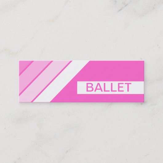 Carte De Visite Mini BALLET rétro (Devant)
