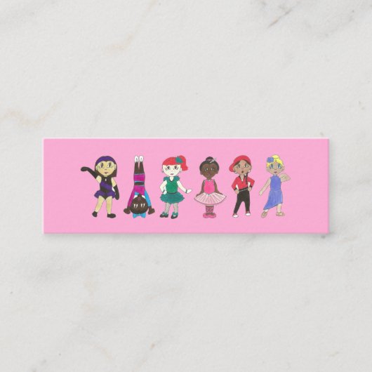 Carte De Visite Mini Ballet Tap Jazz Lyrique Hiphop Acro Dance Studio (Devant)