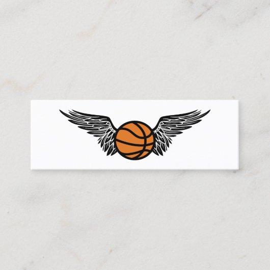Carte De Visite Mini ballon de basket-ball (Devant)